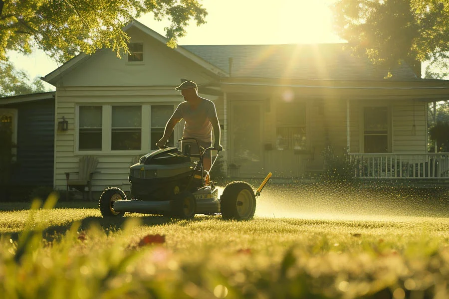 self propelled electric lawnmower